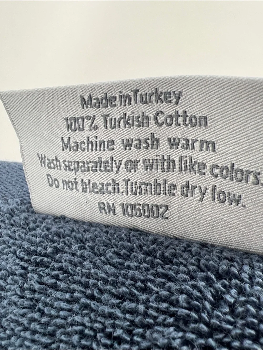 Hotel Balfour Spa Bath Towels Dark Blue Soft Turkish Cotton Plush Set of 2 NEW